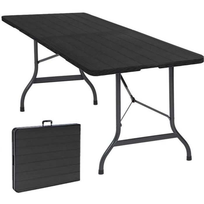 Tavolo pieghevole - Frixovel - Rettangolare - 8 persone - Plastica - Per esterni
