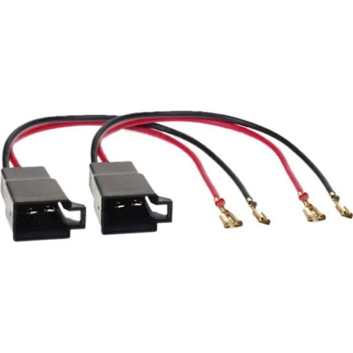 Conectores de alto-falante - Renault - 2 unidades - Com fio - Para Audi VW - Alto-falantes