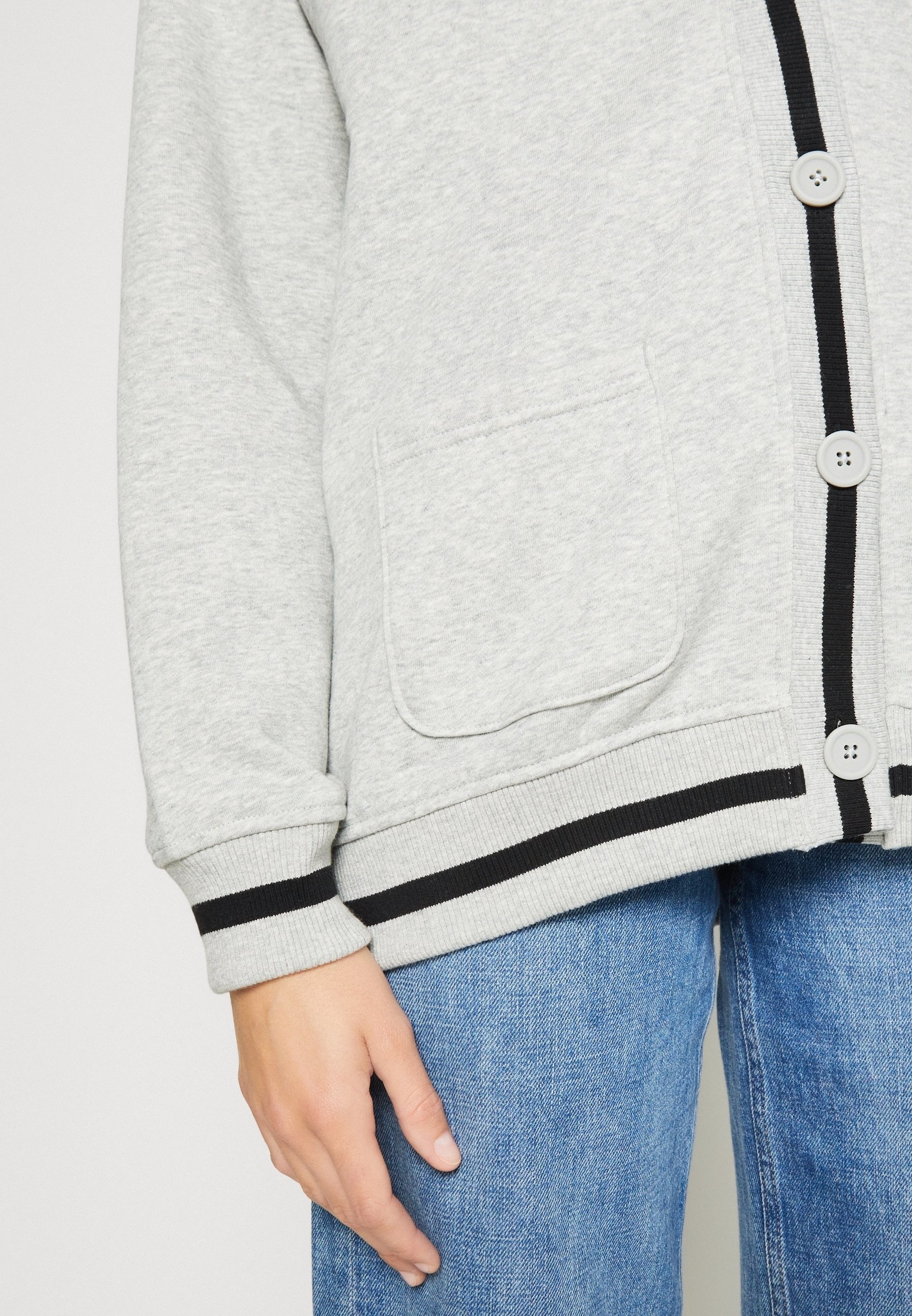 GAP Sweatshirt mit Reißverschluss – hellgrau