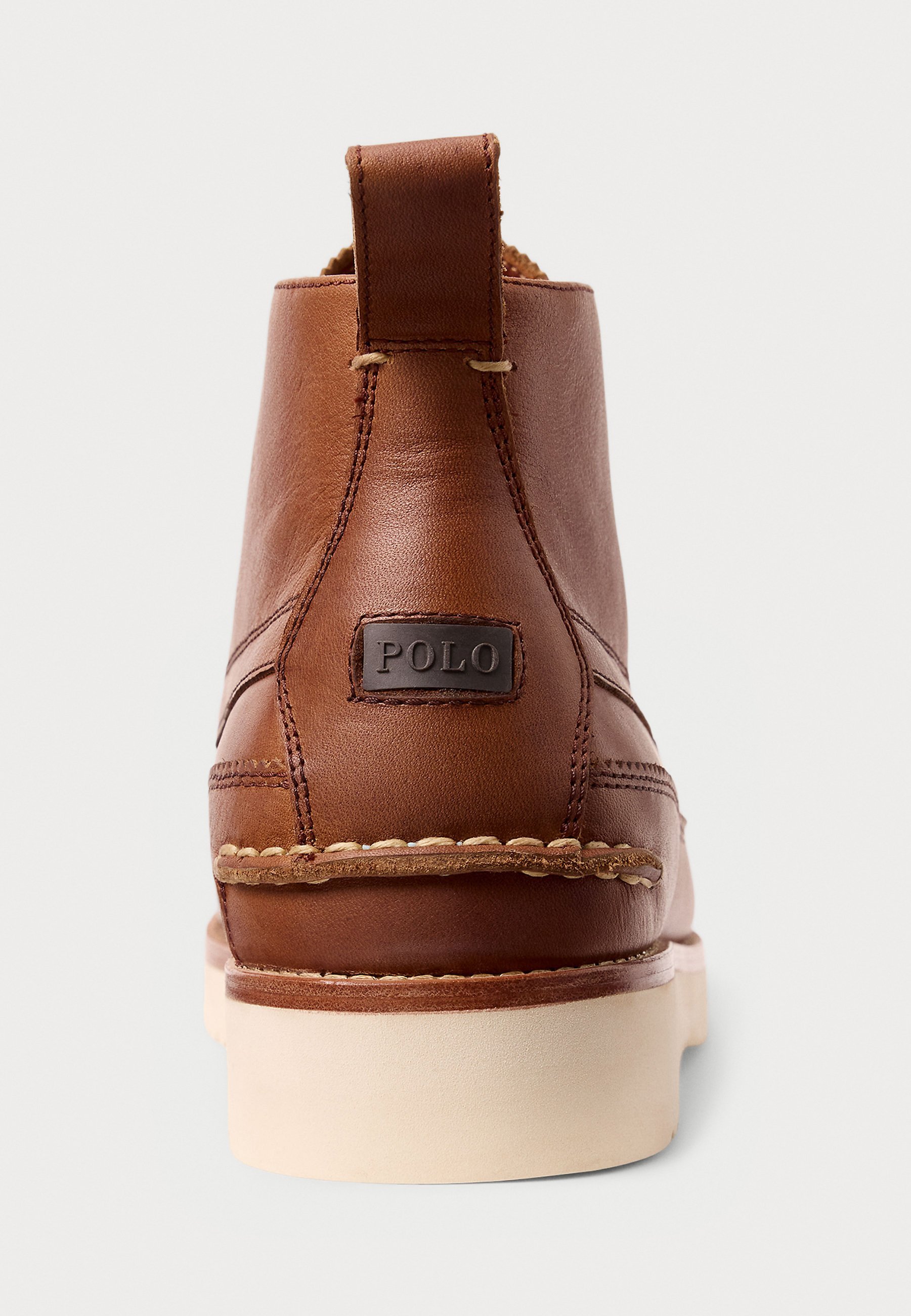 Bottines de travail en cuir Polo Ralph Lauren RANGER - Bottines à lacets - marron