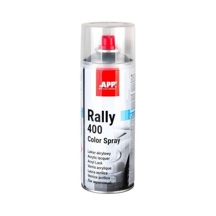 Bombe de vernis - Transparent - Brillant - Acrylique - Carrosserie - APP - Rally 400 - 400ml