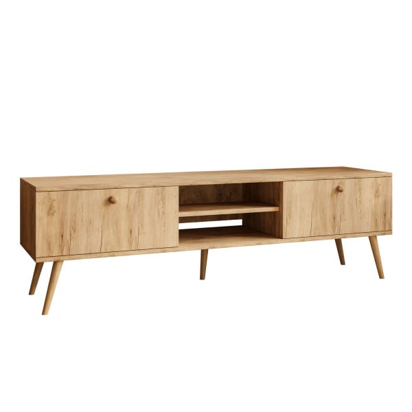 Szafka RTV HARMONY 170 cm dąb craft złoty