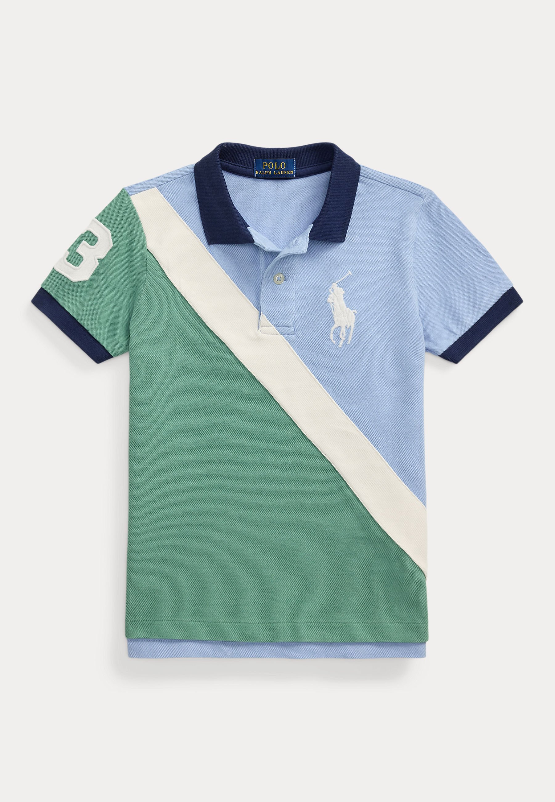 Polo Ralph Lauren BIG PONY COTTON MESH POLO SHIRT - Polo - chambray blu multi