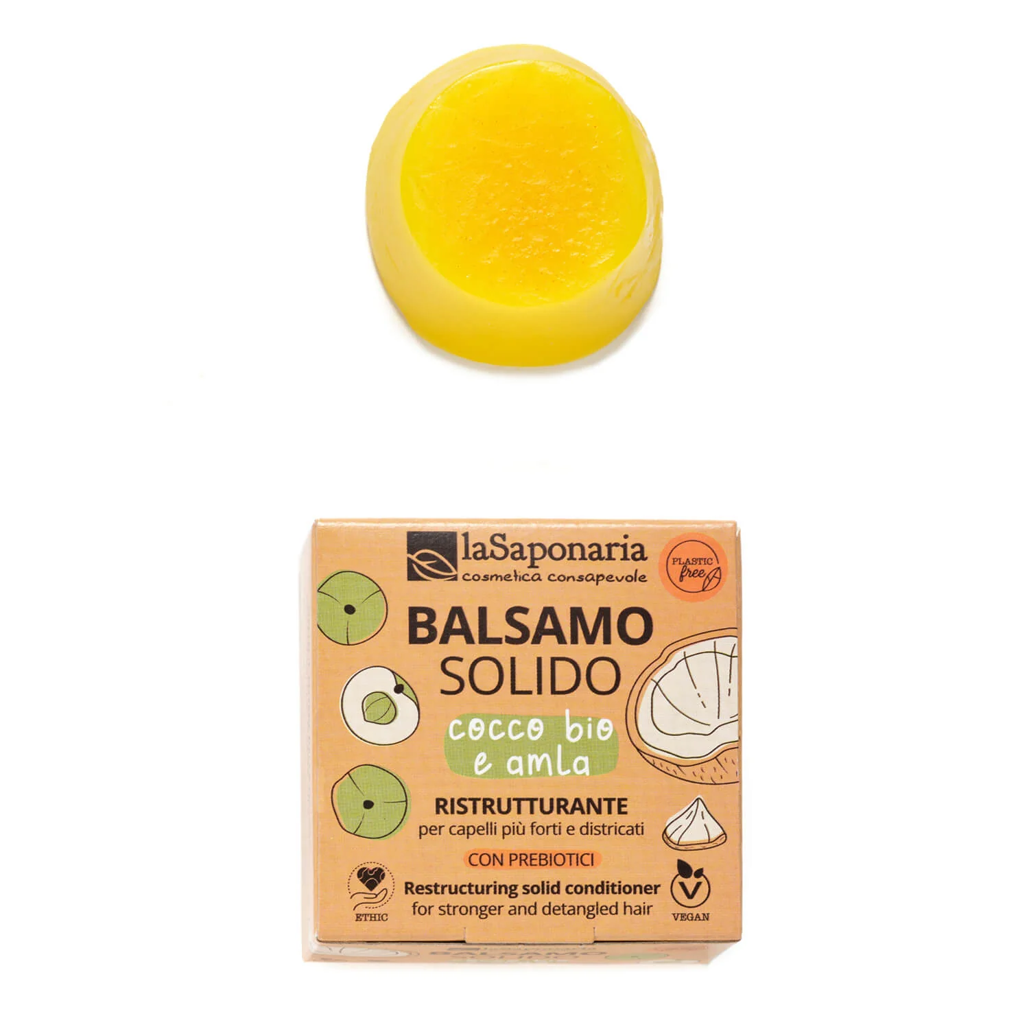 Capelli e Cute Balsamo solido ristrutturante nutriente - Balsamo Rinforzante Capelli