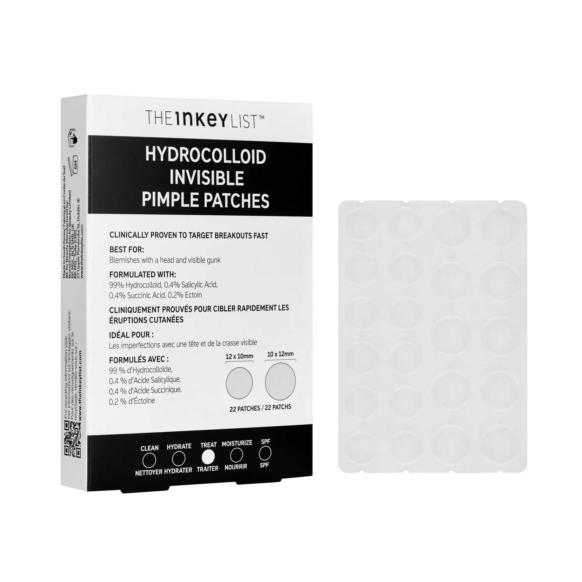 Plasturi invizibili hidrocoloizi pentru coșuri - Lista INKEY