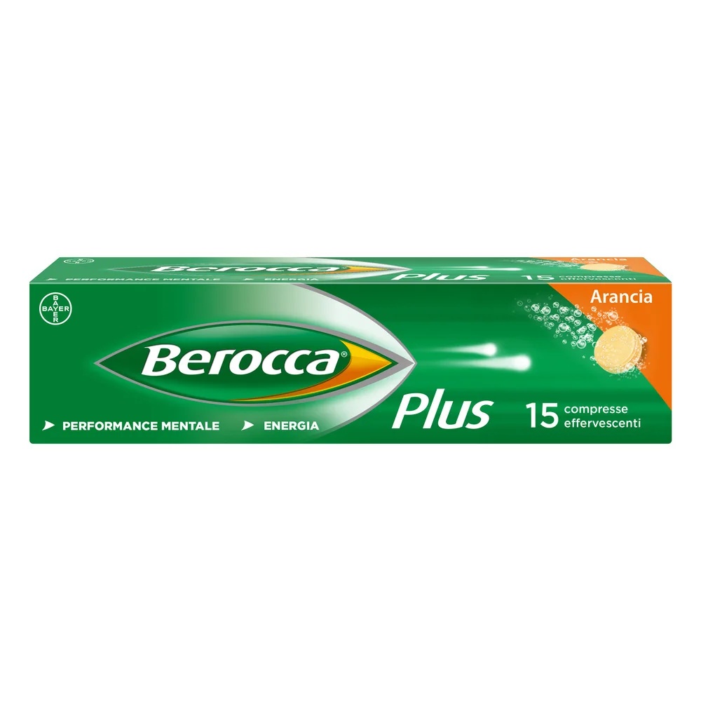 BEROCCA Berocca Plus Suplemento alimentar com vitaminas e minerais 15 comprimidos efervescentes Energia, concentração, memória