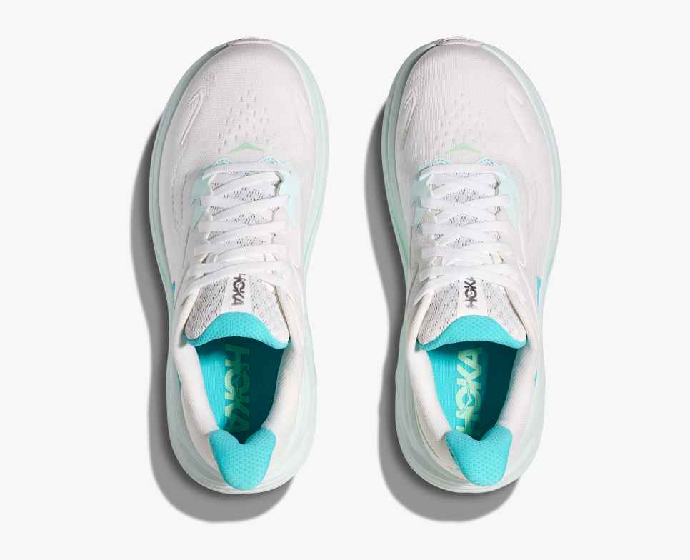 HOKA Clifton 10 Wit / Cielo Blauw