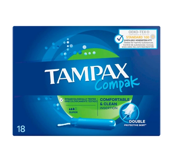 Tampax Compak Super Tampony 18 sztuk