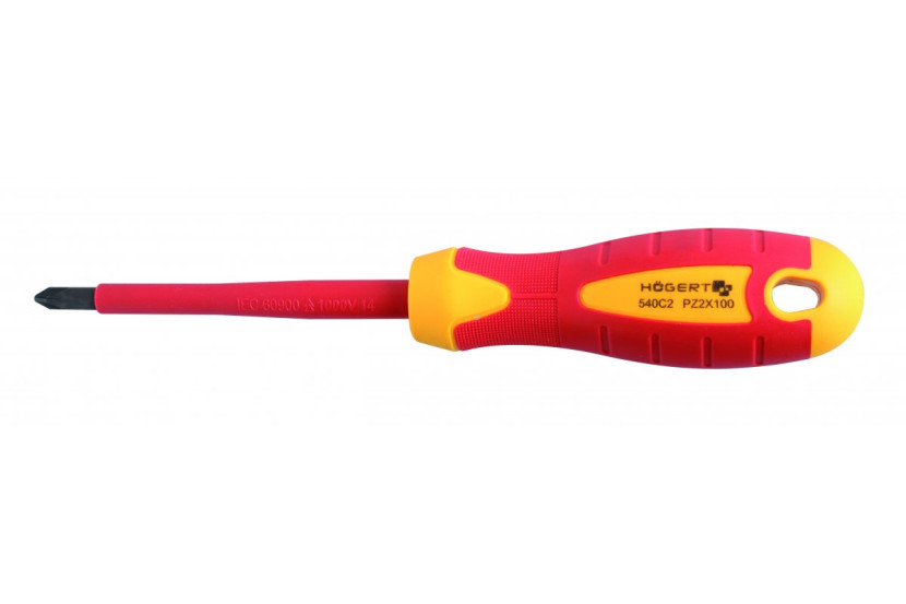 Wkrętak krzyżowy izolowany  PZ0 60mm 1000V Hogert HT1S940