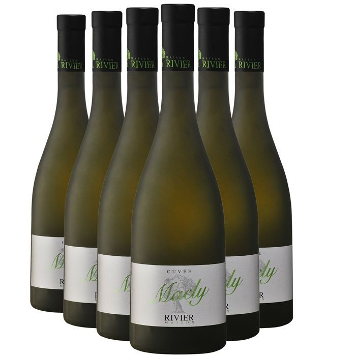 Maison Rivier Côtes du Rhône Villages Laudun Cuvée Maëly 2024 - Vin Blanc de la Vallée du Rhône (6x75cl)