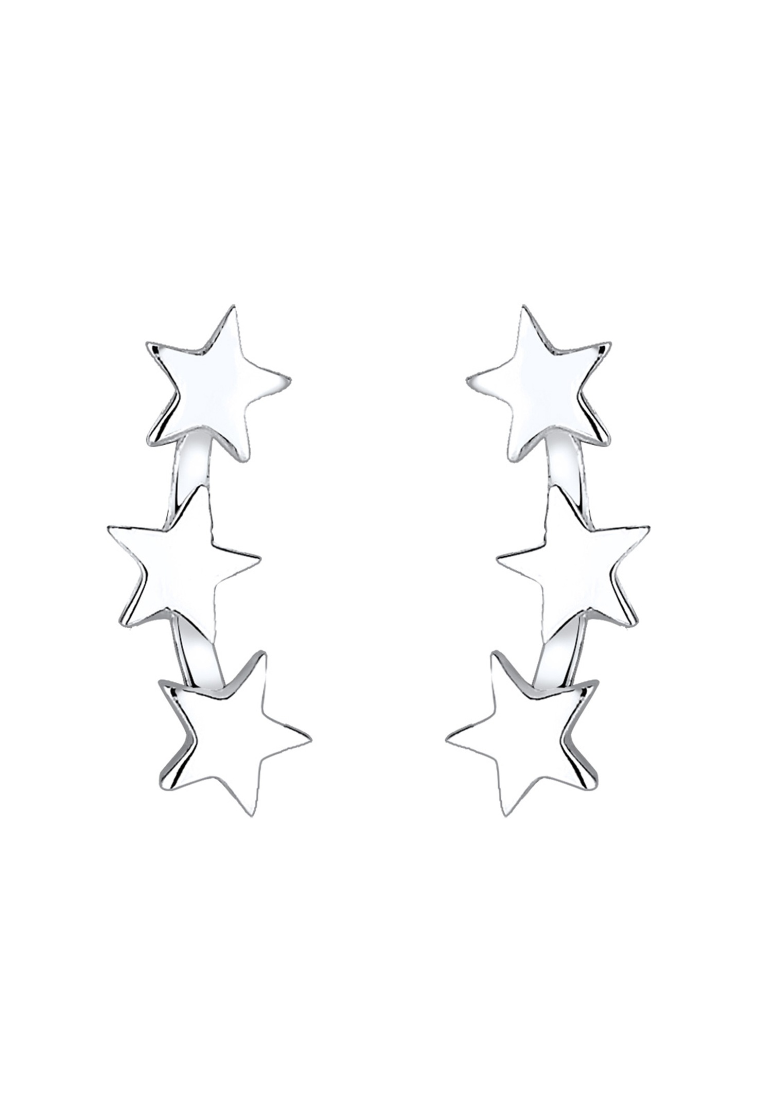 Elli Femmes Clous d'oreilles Astro Look en Argent Sterling 925