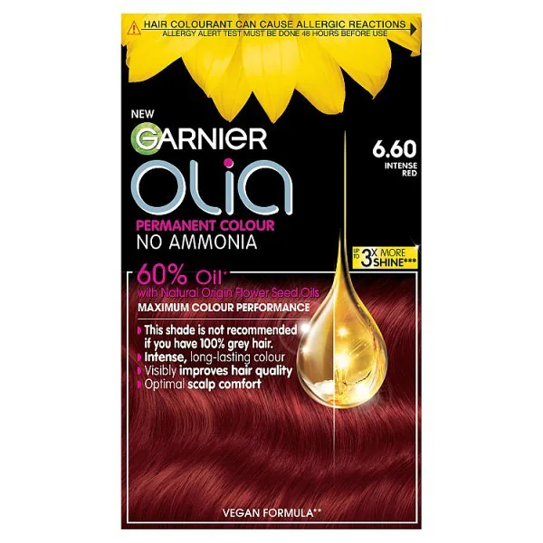 Garnier Olia Bold permanentní barva na vlasy 6.60 Intenzivně červená