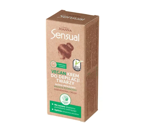 Joanna Sensual Vegan krem do depilacji twarzy 20g