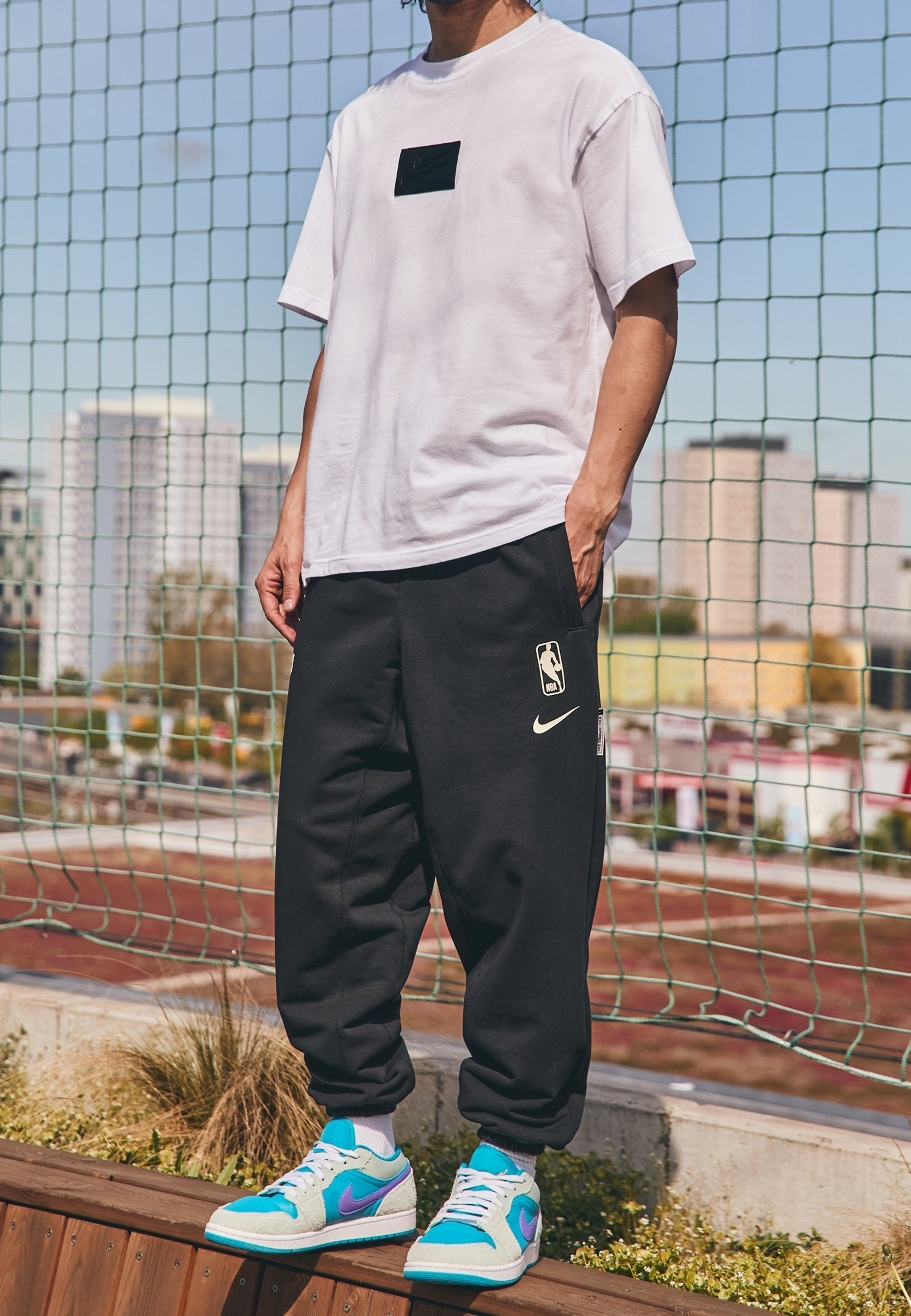 Nike Performance Print T-shirt - wit