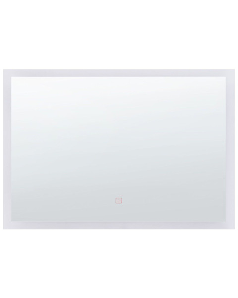 Lustro wiszące ścienne LED 60x80 srebrne