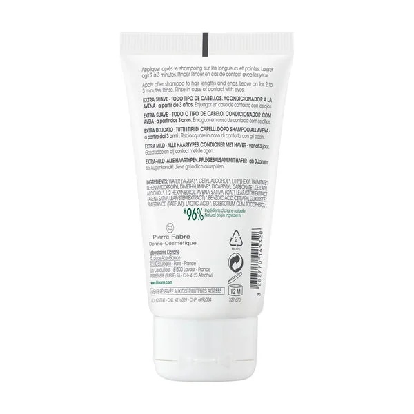 KLORANE Havermout Conditioner 50 ml Ontwarrend en Verzachtend
