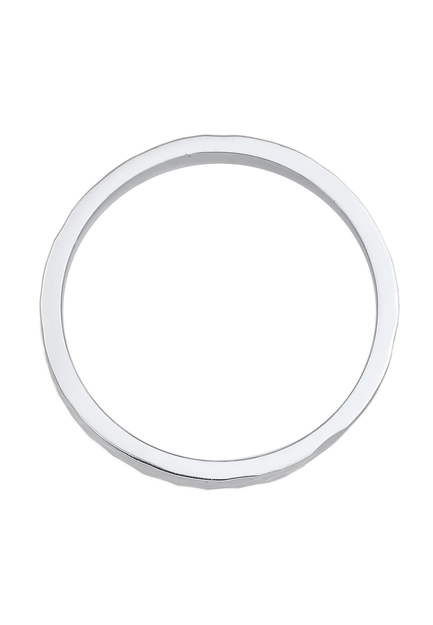 Elli Femmes Pinky Promise de Base Martelé en argent sterling 925