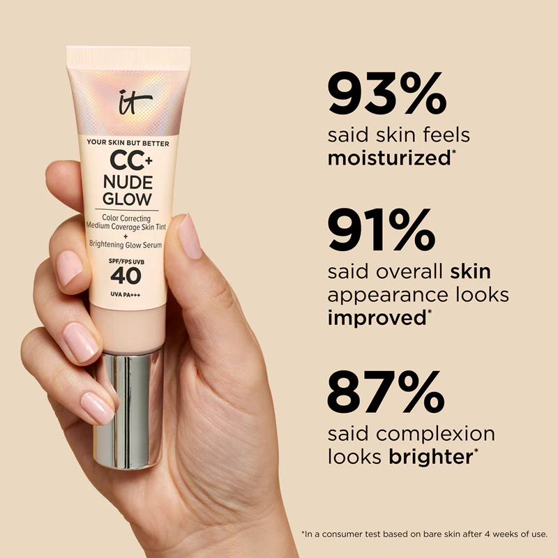 IT Cosmetics Your Skin But Better CC + Nude Glow CC cream com efeito iluminador