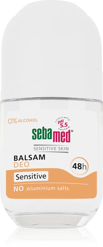 Sebamed Body Care Balsam Deo Sensitive, jemný roll-on balzam pre citlivú pokožku a po depilácii.