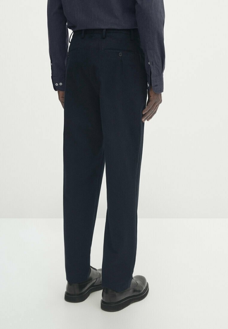 Chinosy Massimo Dutti - ciemnoniebieskie