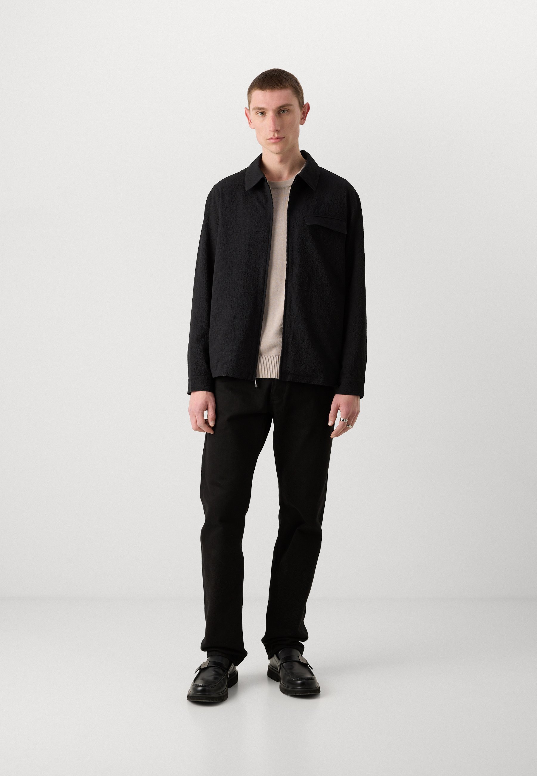Jaqueta camisa Calvin Klein - Jaqueta leve - preta