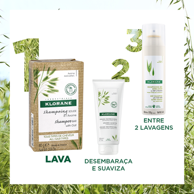 Klorane Zabsampon Test Minden Hajtípusra Szilárd Sampon 2 az 1-ben Normál Hajra 80g 80g