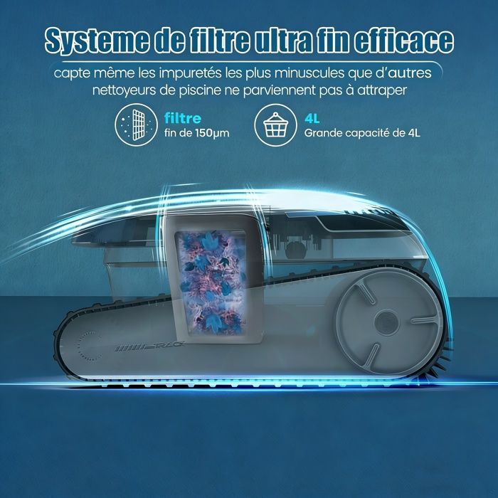 Robot para piscinas - AIRROBO - Limpieza automática - 120 minutos de autonomía - 170 m²