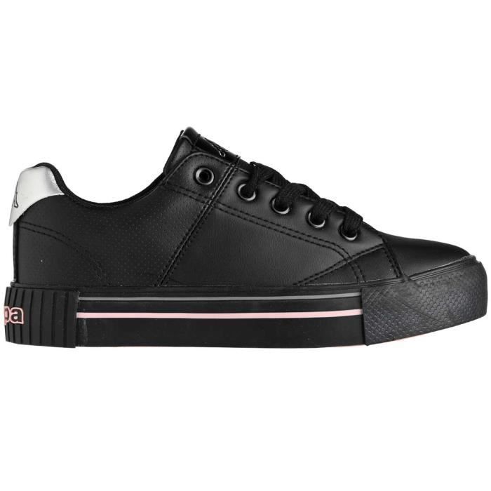 Chaussures enfant - KAPPA - Tudy Lace - Noir - Lacets - Semelle compensée