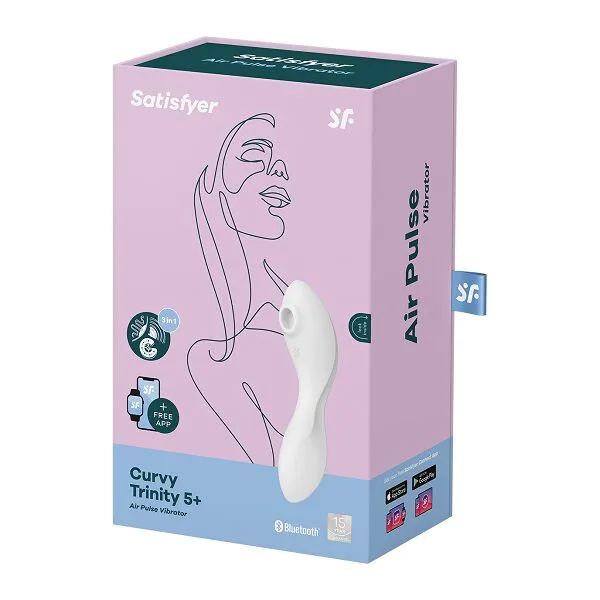 Satisfyer Masażer Curvy Trinity 5+ White Masażer intymny