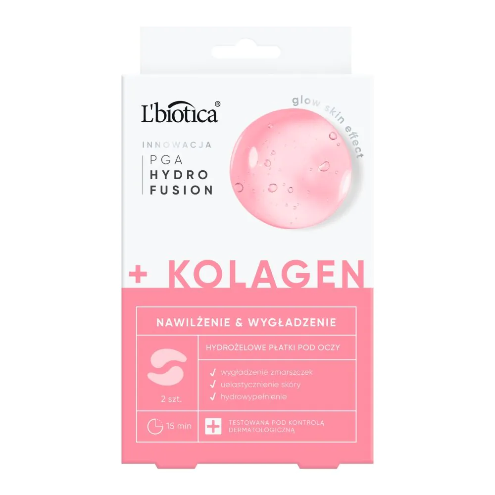 L'biotica Hydro Fusion Hydrożelowe Płatki pod oczy z Kolagenem