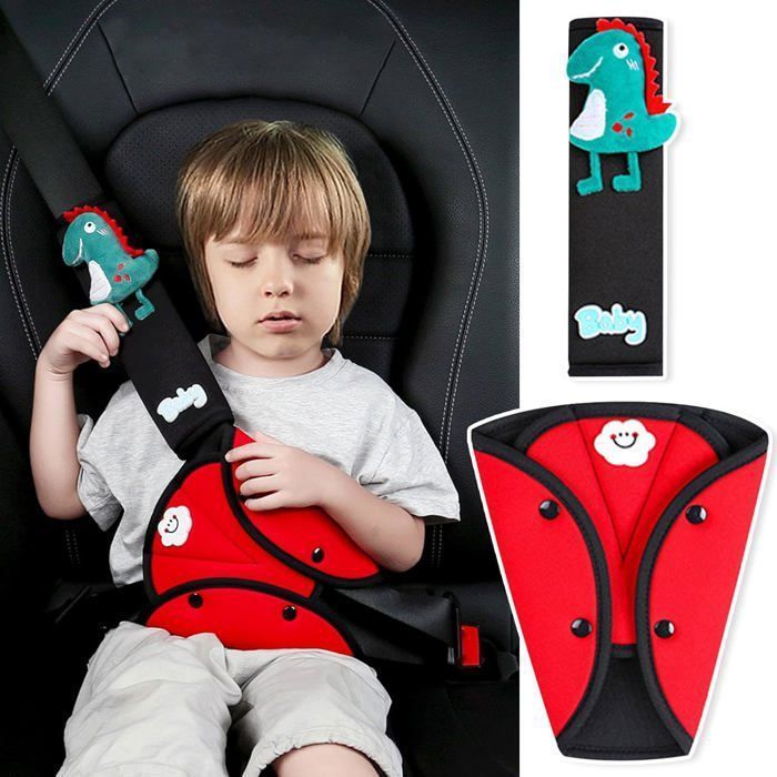 Cintura di sicurezza per bambini di alta qualità, protezione per cintura di sicurezza, spallacci rimovibili per bambini e bambine