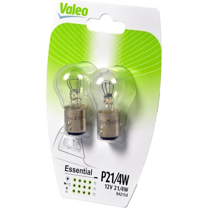 Bombillas halógenas P21/4W de 12V para coches, luces de señalización y posición, bombillas de repuesto estándar, paquete de 2