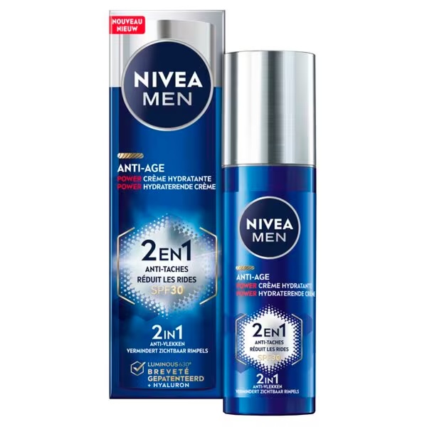 NIVEA Men Anti-Age Power 2-in-1 mitrinošais krēms<br>50ml