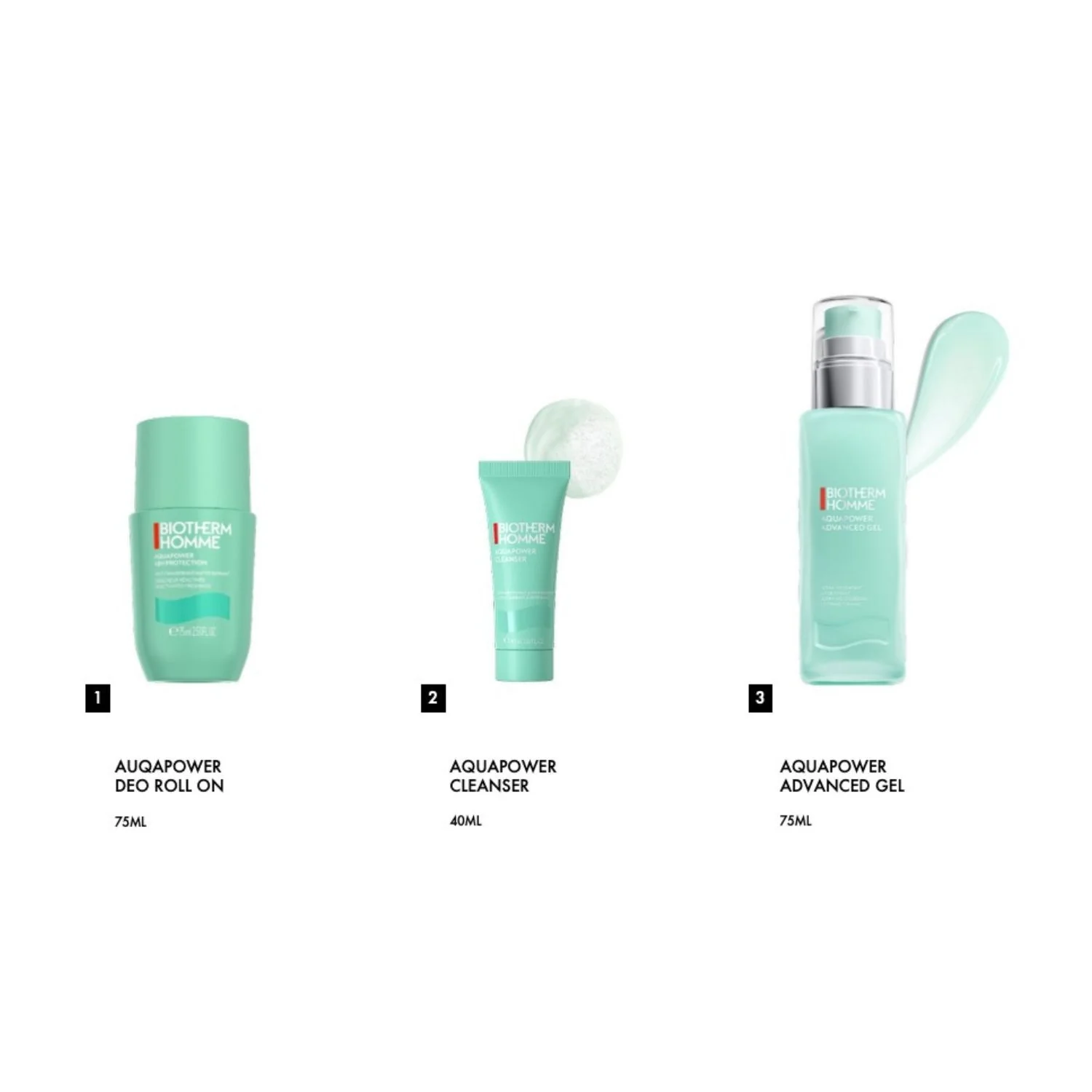 Biotherm Homme Aquapower Holiday Set - Cofanetti Viso e Corpo, Gel viso uso quotidiano