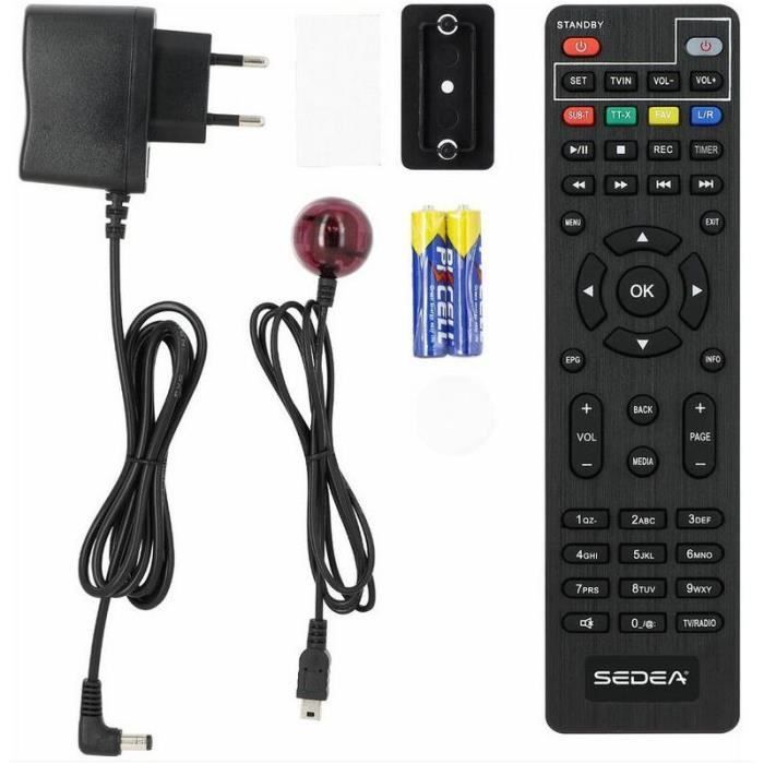 Mini DTT Receiver - SEDEA - SNT-360-HD - High Definition - Compact - Remote Control Included
