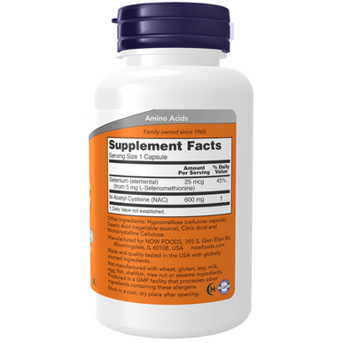 Now Supplement Now Nac-asetyylikysteiini 100 kapselia 100 kapselia