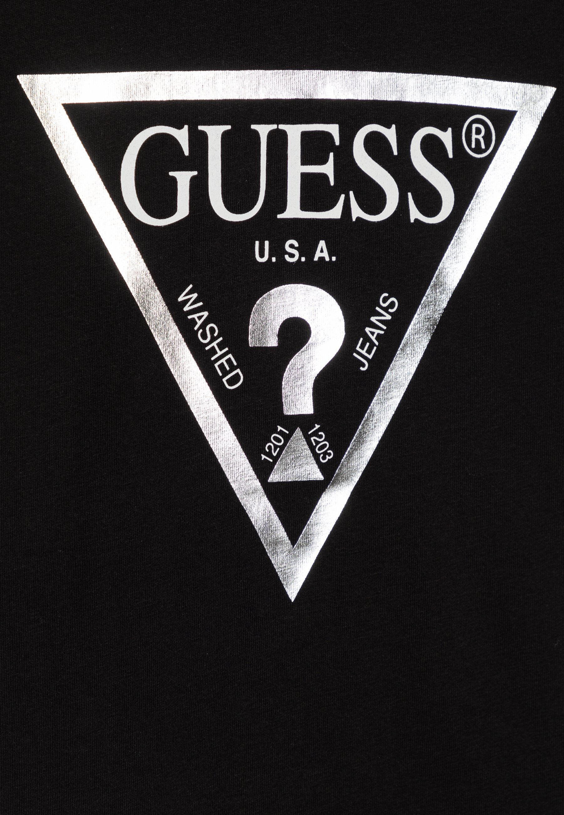 Guess CORE JUNIOR - Koszulka z nadrukiem - czarna