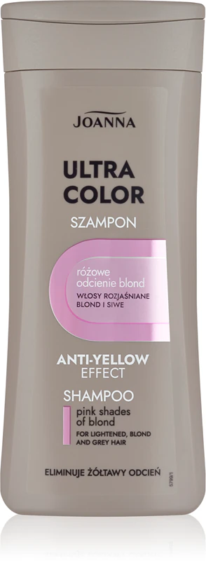 Shampoo Joanna Ultra Color para cabelos loiros e com mechas.