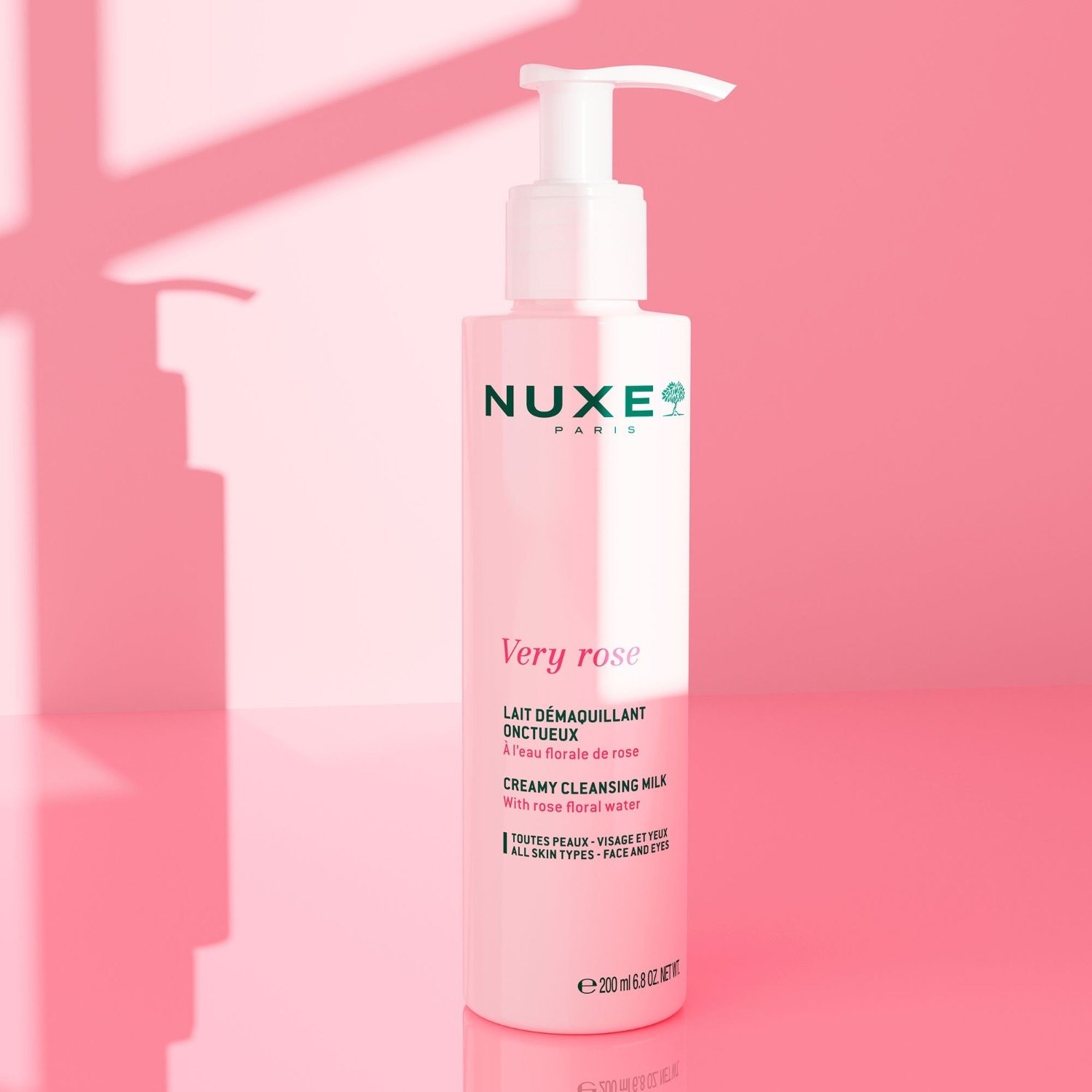 NUXE Skincare kremasto čistilno mleko z vonjem po vrtnici - 200 ml