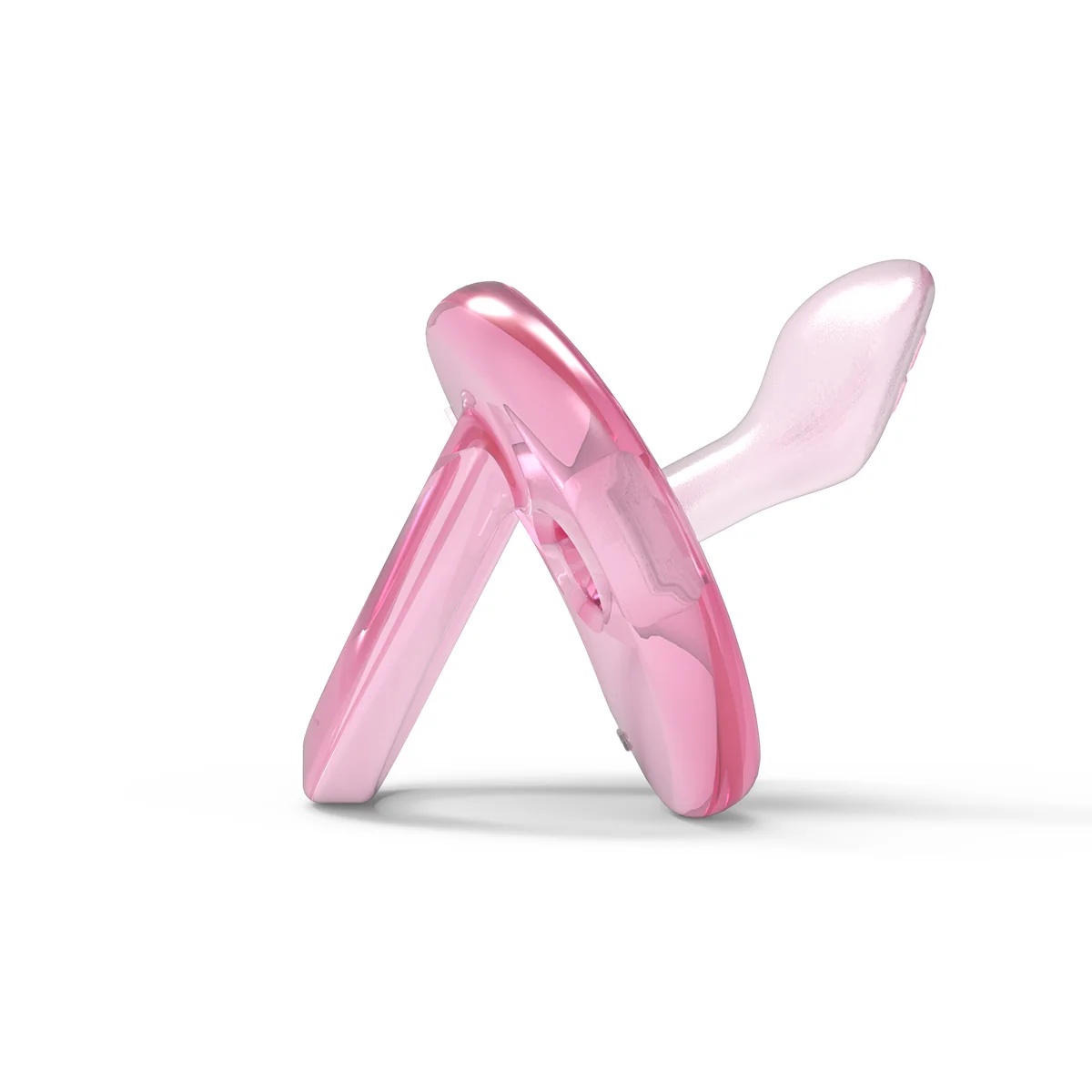 NUVITA Nuvita Orthosoft Light 2 siliconen fopspeen met orthodontische speen, roze, 0M+