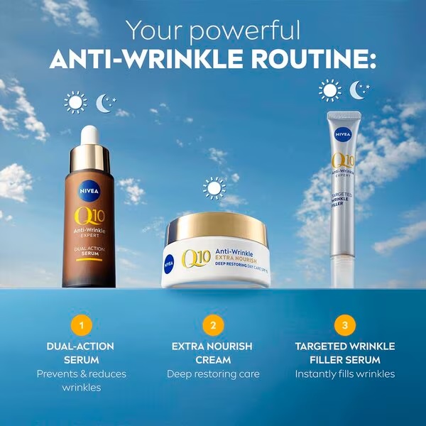 NIVEA Q10 Power + Extra hranjiva dnevna krema protiv bora<br>50ml - Suha koža
