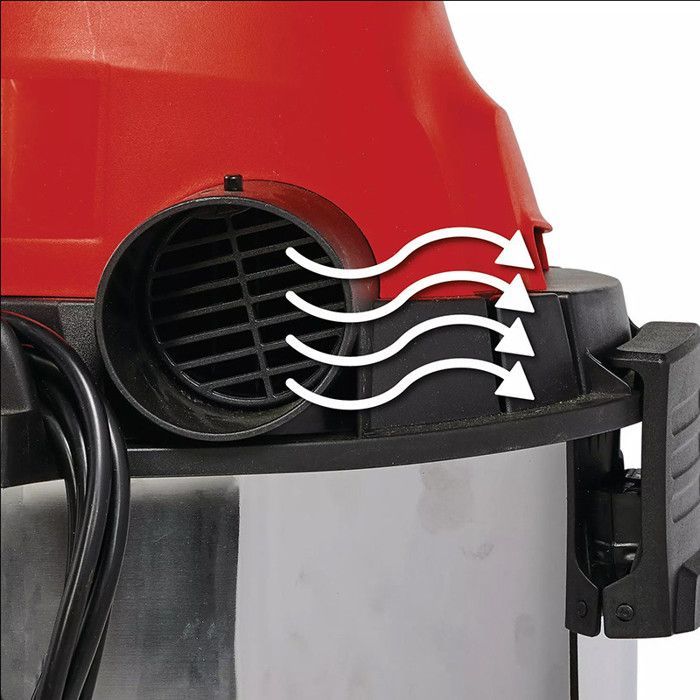Einhell TC-VC 1930 S nat- en droogstofzuiger (1500 W, 30 liter tank, inclusief accessoires)