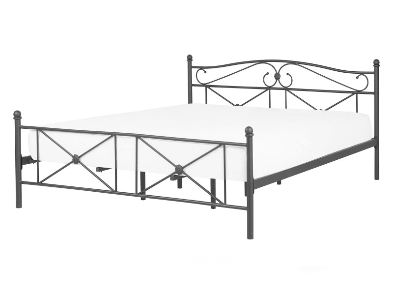 Łóżko metalowe rama stelaż 140x200 czarne