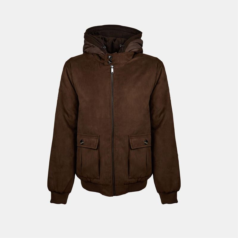 Bomber da uomo con cappuccio