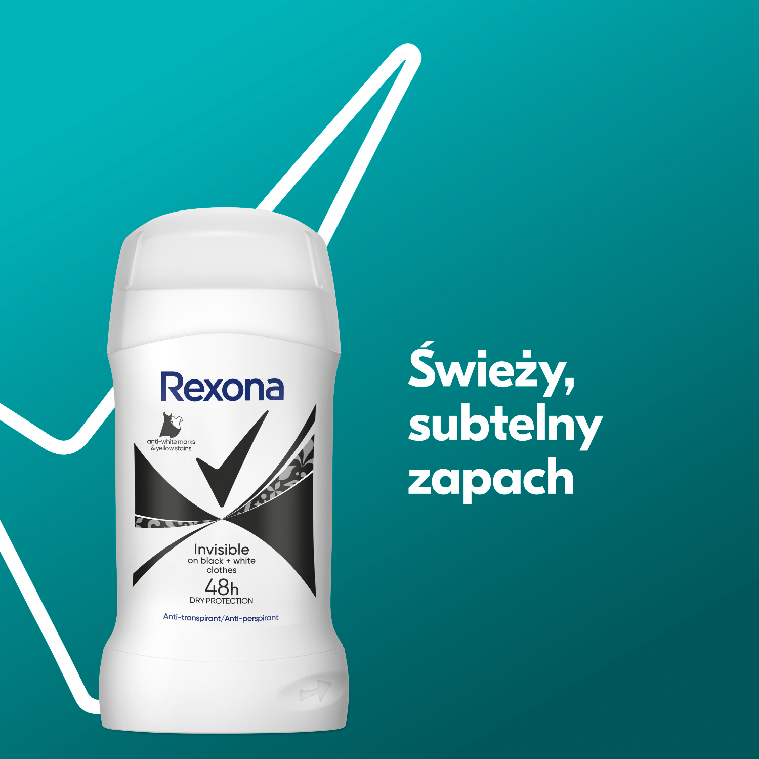 Rexona Invisible Blanco y Negro