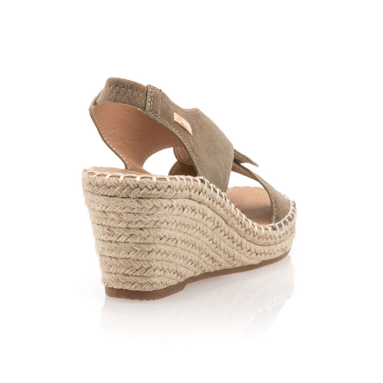 Grønne espadriller med tausåler til dame