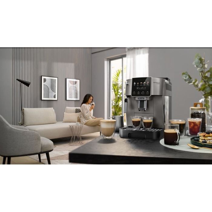 Delonghi Magnifica Start Pop FEB2252.TB 1450W Silver Espresso Machine with Grinder
