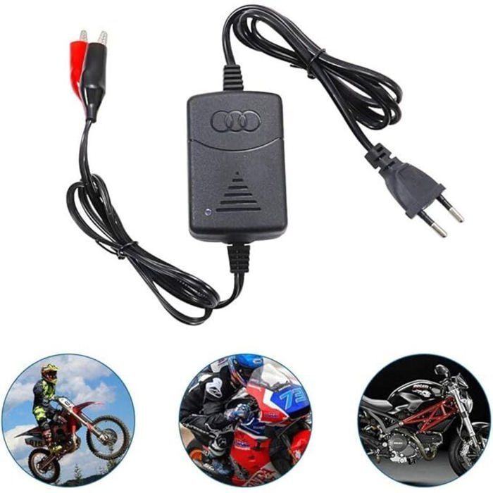 Cargador de 12 V y 1300 mA para baterías selladas de plomo-ácido con protección contra sobrecarga/cortocircuito y carga en 3 etapas.