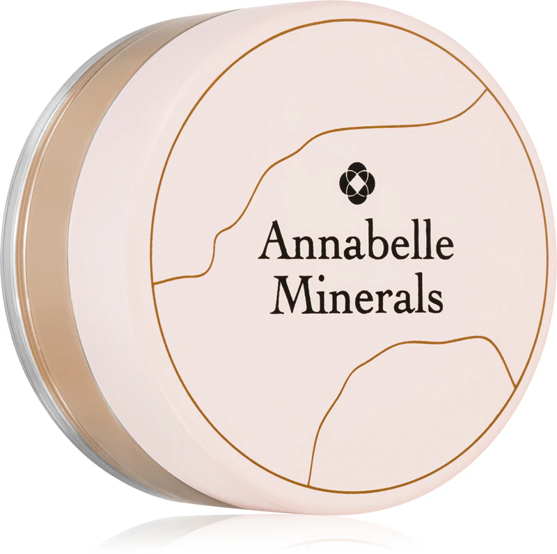 Pó Mineral Annabelle Minerals Pretty Matte, pó solto translúcido.