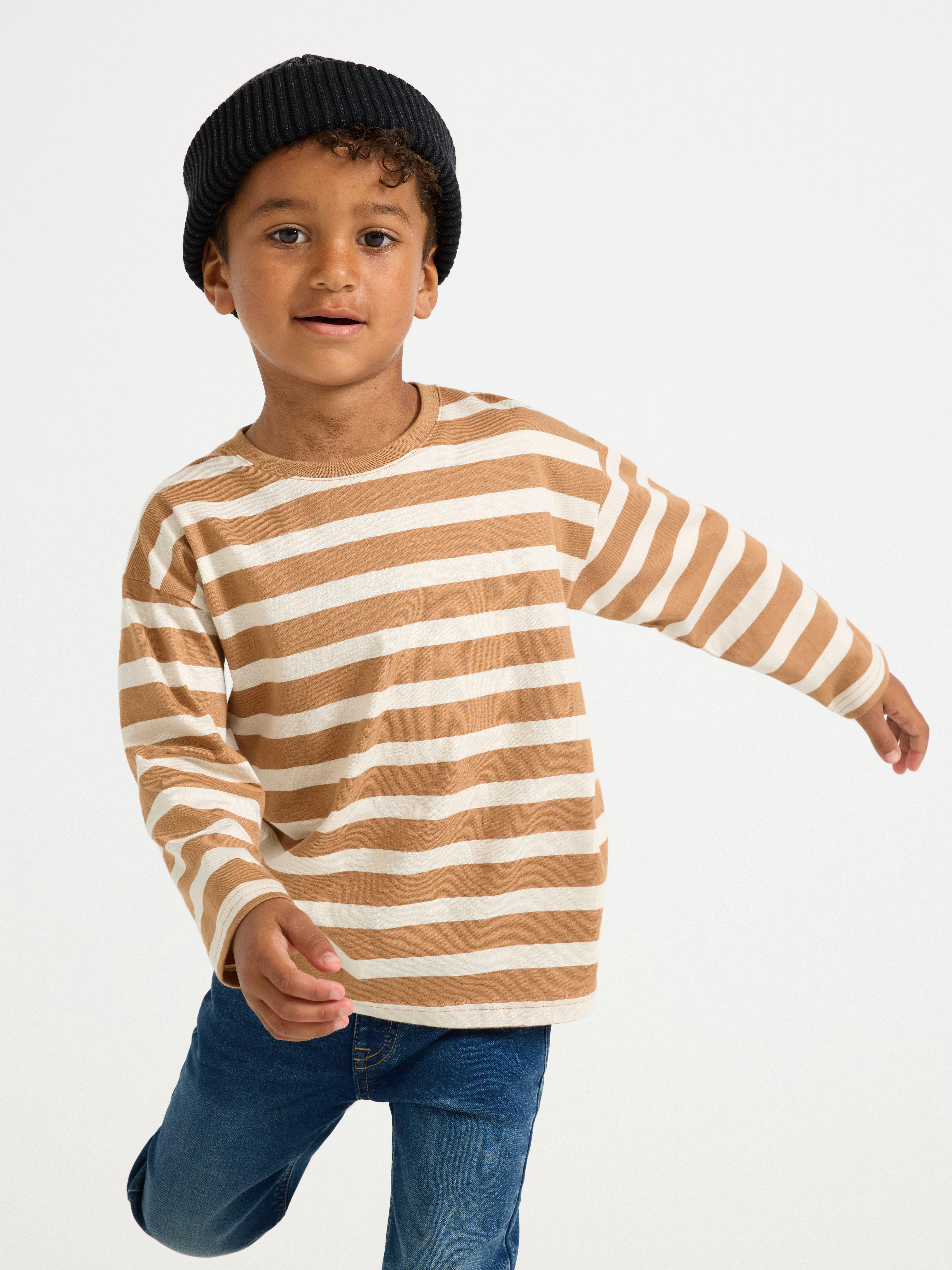 Blusa de manga comprida bege escuro acinzentado